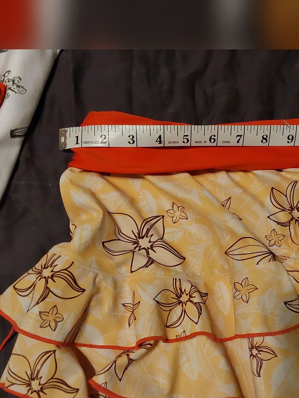 Disney Moana Three Piece Girls Swim Suit And Skirt - Picture 4 of 9
